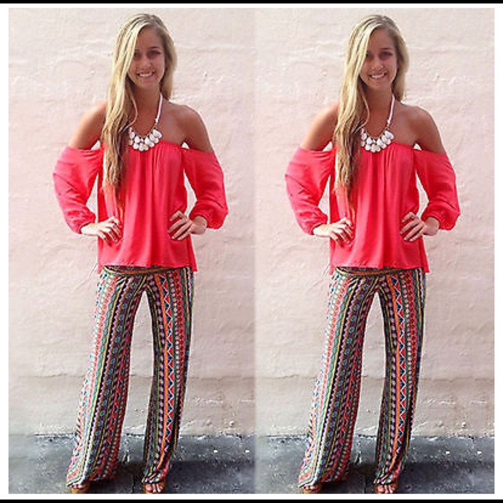 Groovy Bohemian High Waist Palazzo Pants
